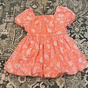 J Crew Crew Cuts 2T Toddler Girl Dress NWOT Puffy Bottom Pink Coral size 2